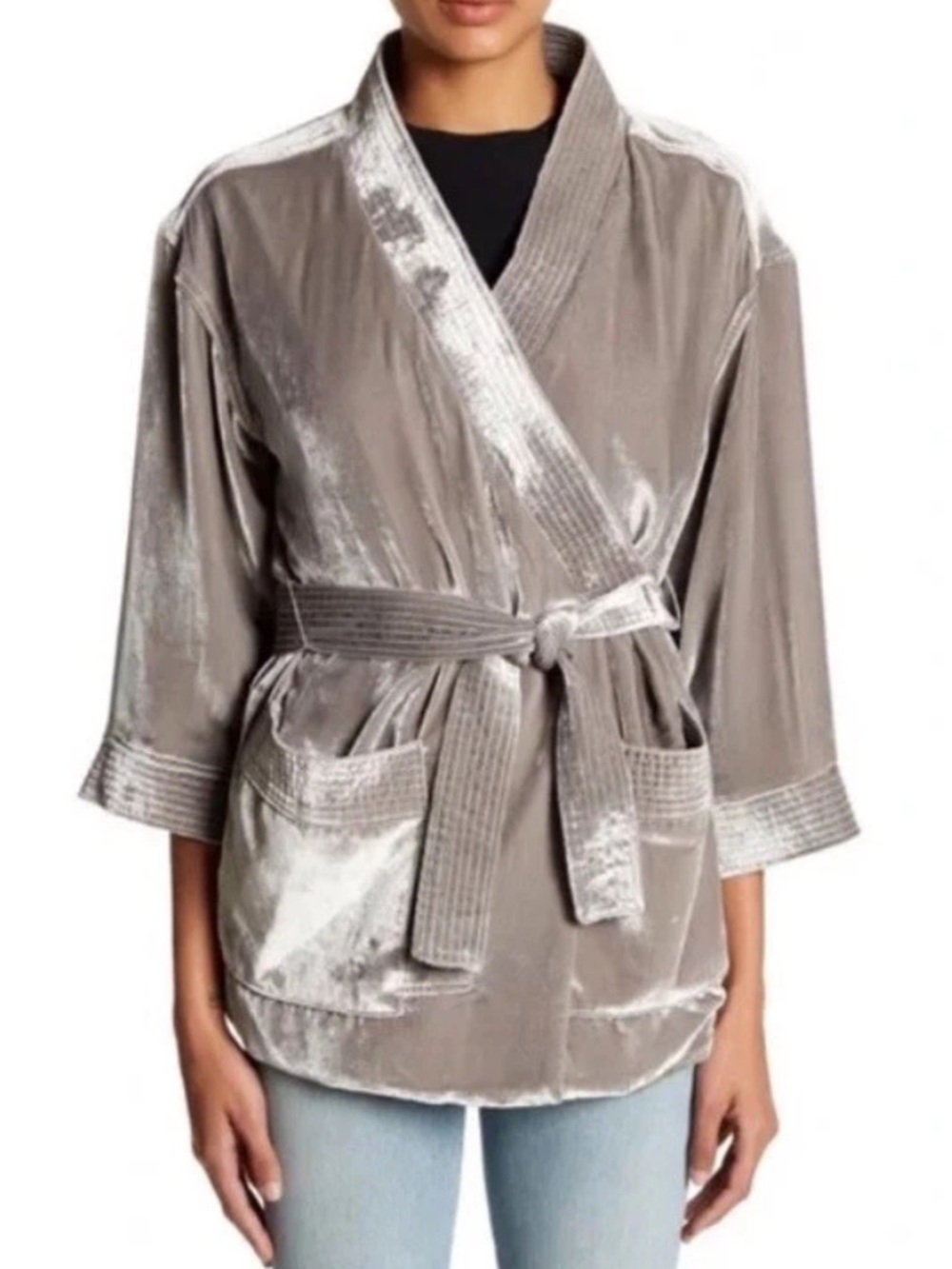 Mother The Switchover Velvet Kimono Jacket Cardigan XS